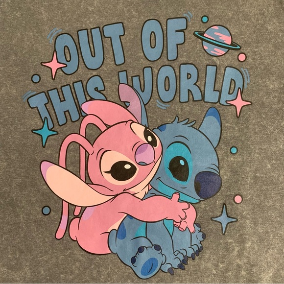 Disney’s Lilo & Stitch Pullover Crewneck Sweatshirt-Size S NWT - Picture 3 of 9